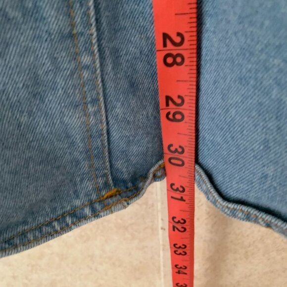 Styles To Go VTG Long Jean Skirt Size 10 Pleated, Pockets - Picture 8 of 12